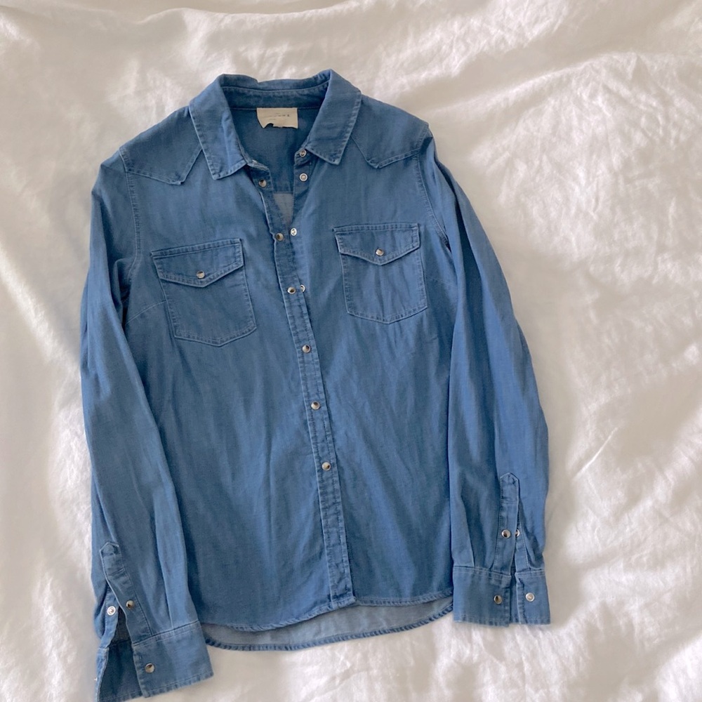 Sézane Servanne denim shirt - Picture 2 of 3